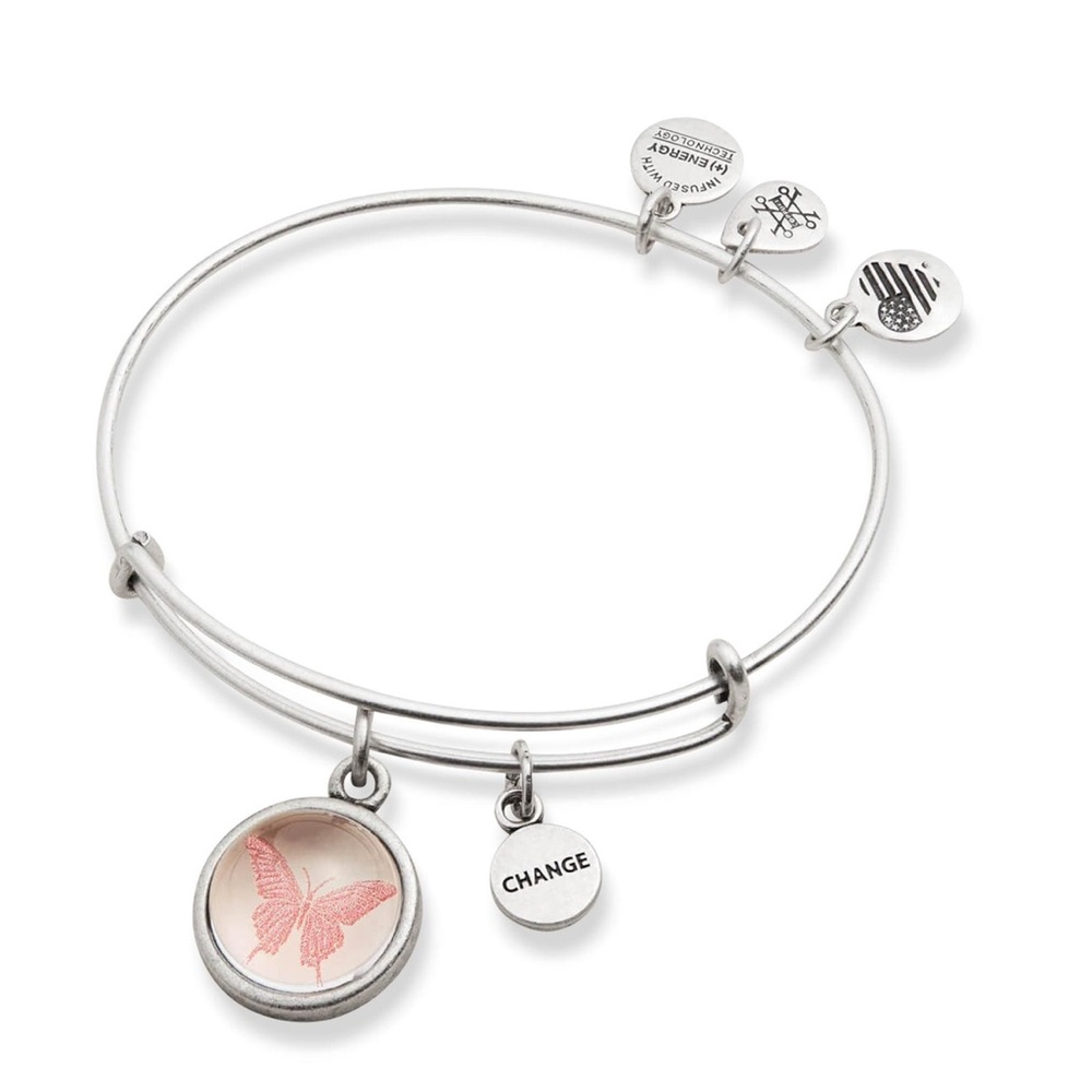 Alex and Ani Silver Charm Bangle Bracelet
